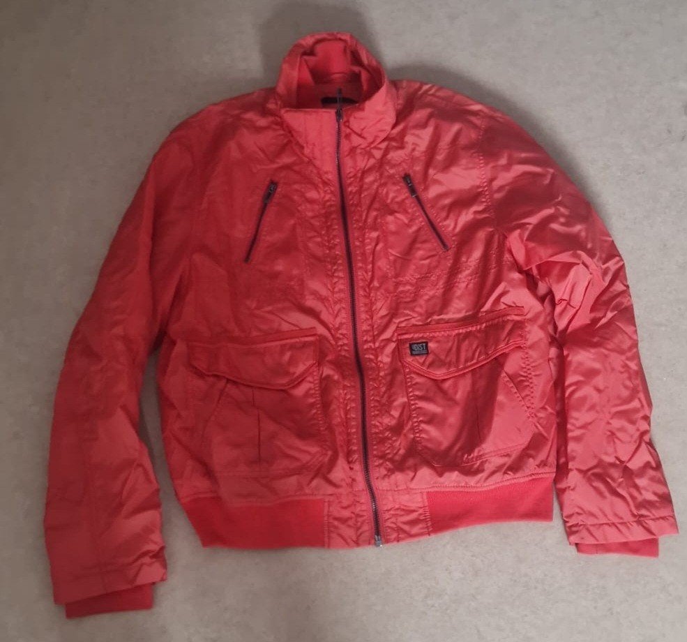 Angelo Litrico Urban District jas - Rood, Kleding | Heren, Ophalen, Maat 48/50 (M), Angelo Litrico, Gedragen