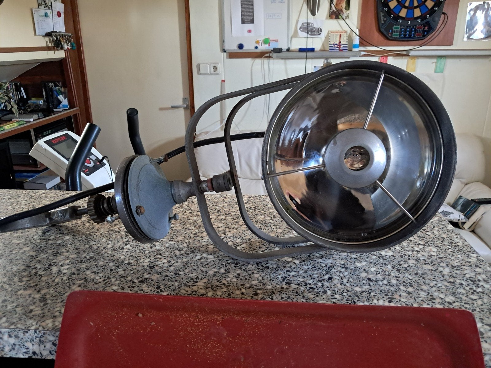 Vintage zoeklicht/schijnwerper, Ophalen of Verzenden