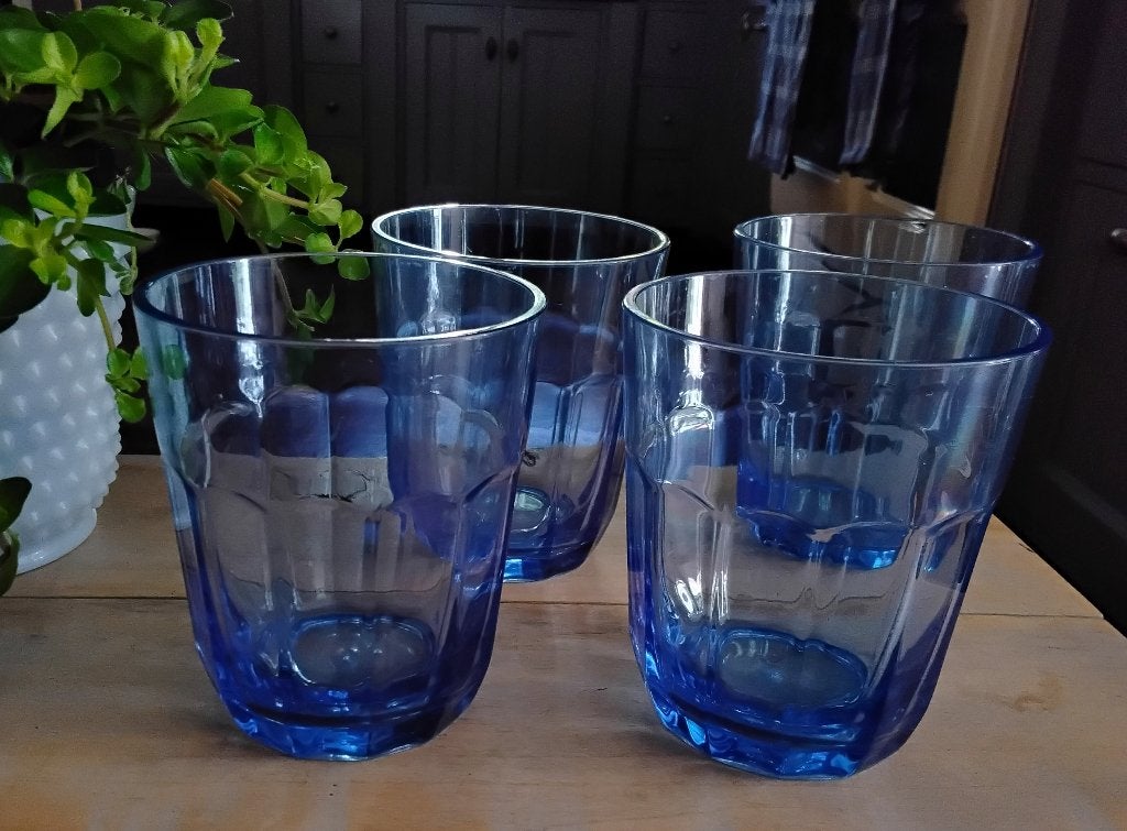 Jamie Oliver San - transparant blauw - kunststof bekers / gl, Glas of Glazen, Kunststof, Gebruikt, Overige merken