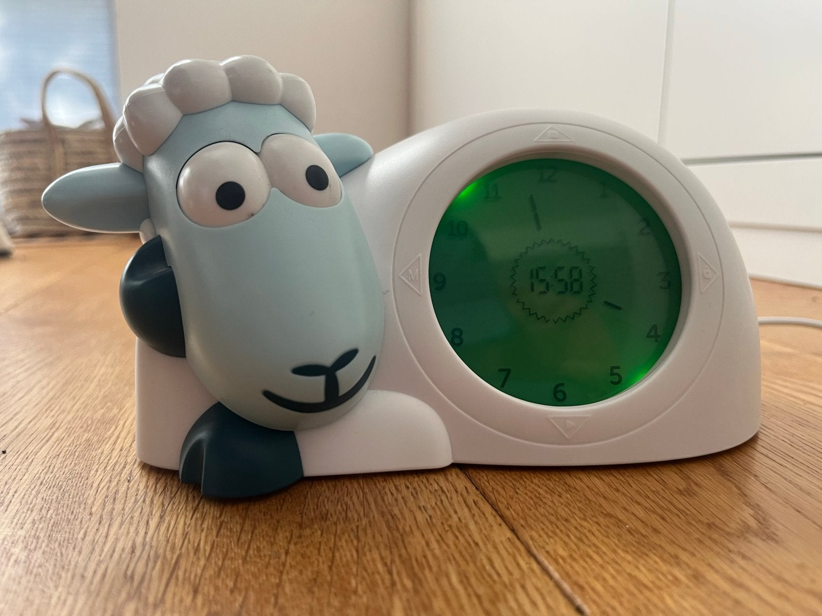 ZAZU Sam het Schaapje slaaptrainer met nachtlampje, Ophalen, Zo goed als nieuw