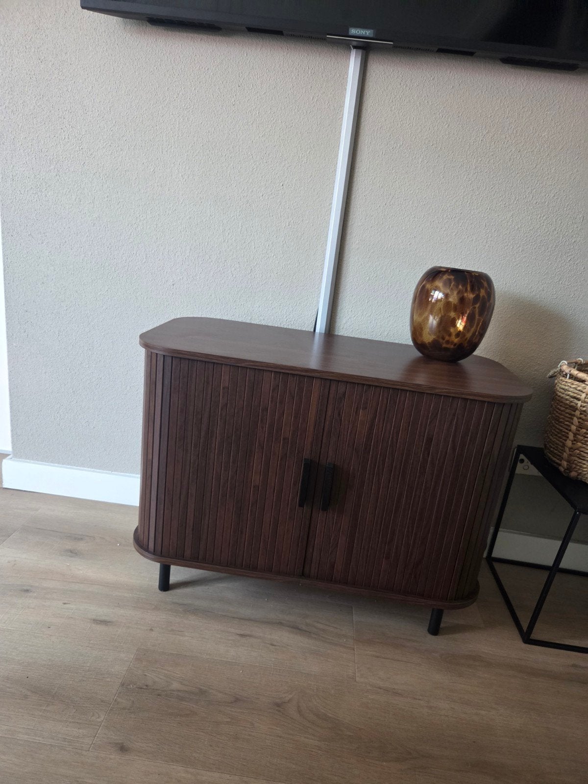 Nieuw donkerbruin dressoir, Huis en Inrichting, Kasten | Dressoirs, Ophalen, Nieuw, 25 tot 50 cm