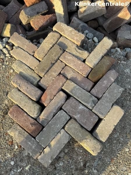 500m2 kleurmix gebakken beton klinkers straatstenen bkk bss, Tuin en Terras, Bij dit gebruikte product niet te achterhalen, Gebruikt