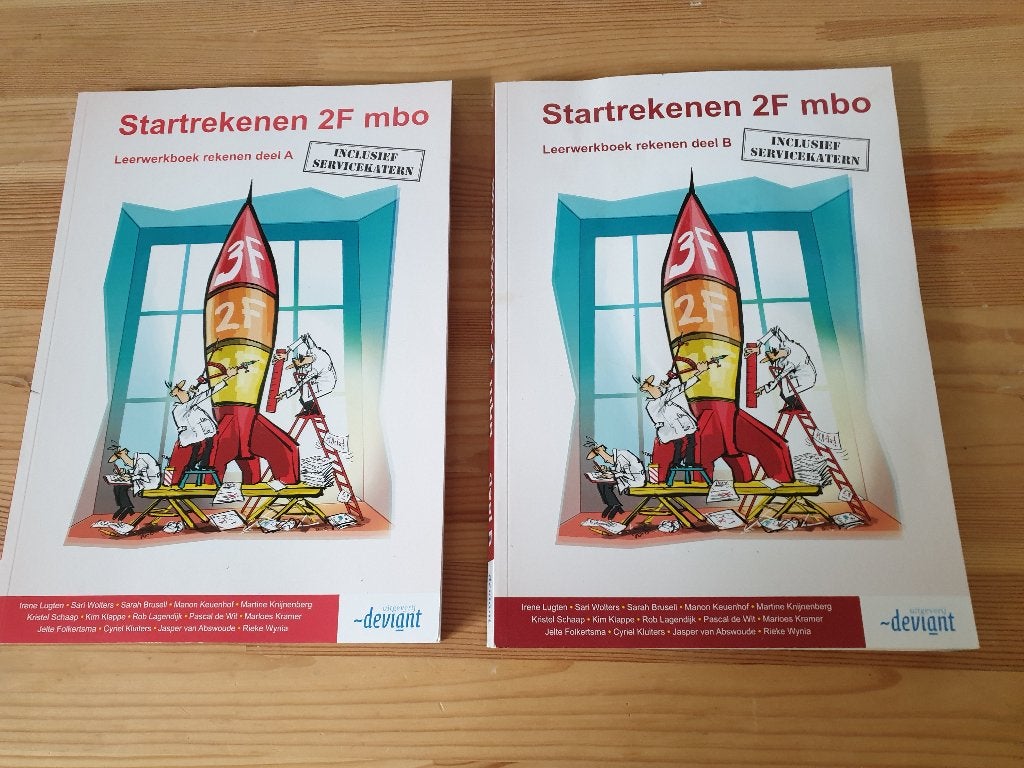 MBO Studieboek - Startrekenen 2F MBO - Deel A en B, Verzenden, Zo goed als nieuw, Overige niveaus