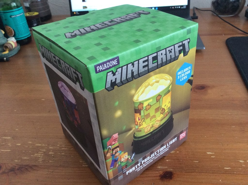 Minecraft Party Projection Light. Met 3 kleuren LED. Nieuw, Groen, Ophalen of Verzenden, Nieuw, Lamp