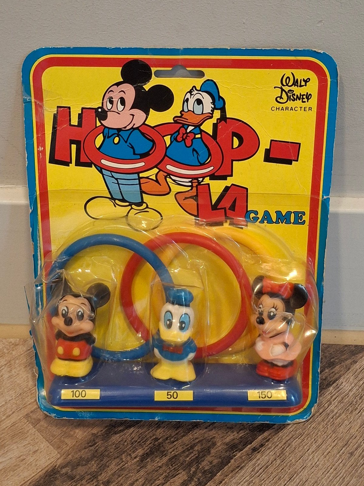 Disney (Donald Duck en Mickey Mouse) Hoopla Game vintage MOC, Ophalen of Verzenden, Donald Duck, Zo goed als nieuw, Beeldje of Figuurtje