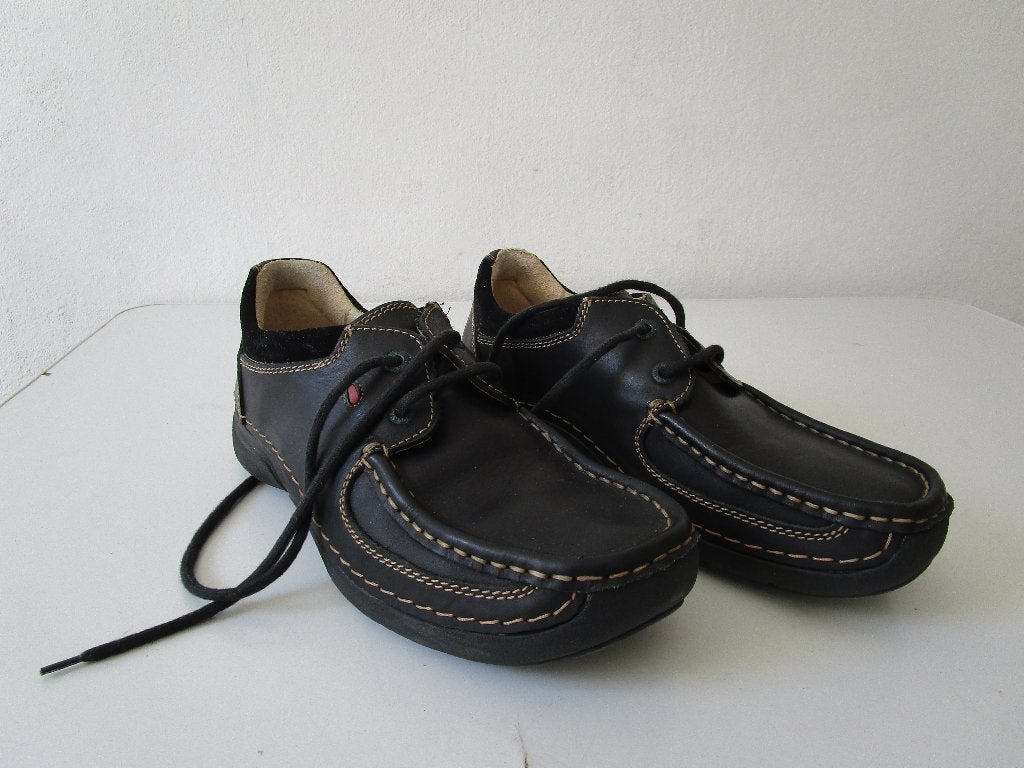 Wolky damesschoenen Dakota leather, zwart, maat 39, Schoenen met lage hakken, Zwart, Ophalen of Verzenden, Zo goed als nieuw