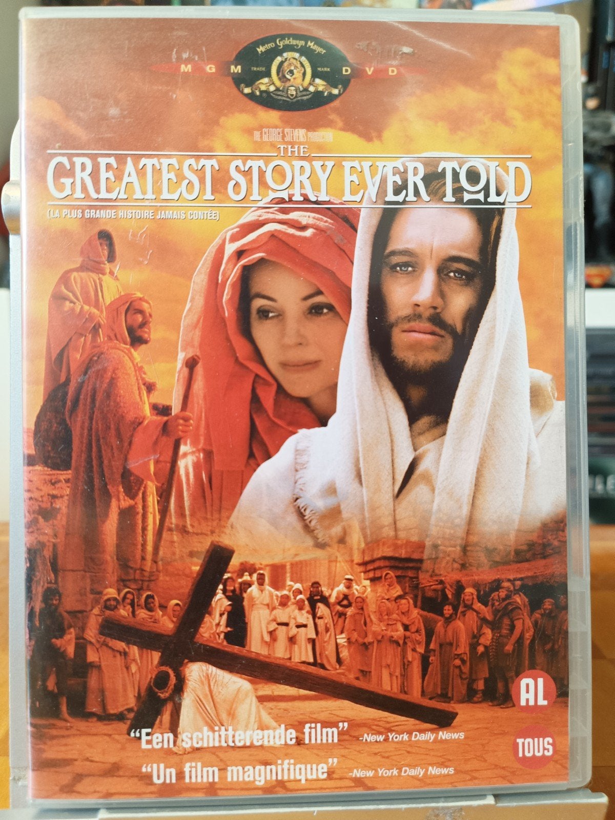 The Greatest Story Ever Told - DVD (NL/FR), 1960 tot 1980, Inclusief doosje, Drama, Ophalen of Verzenden