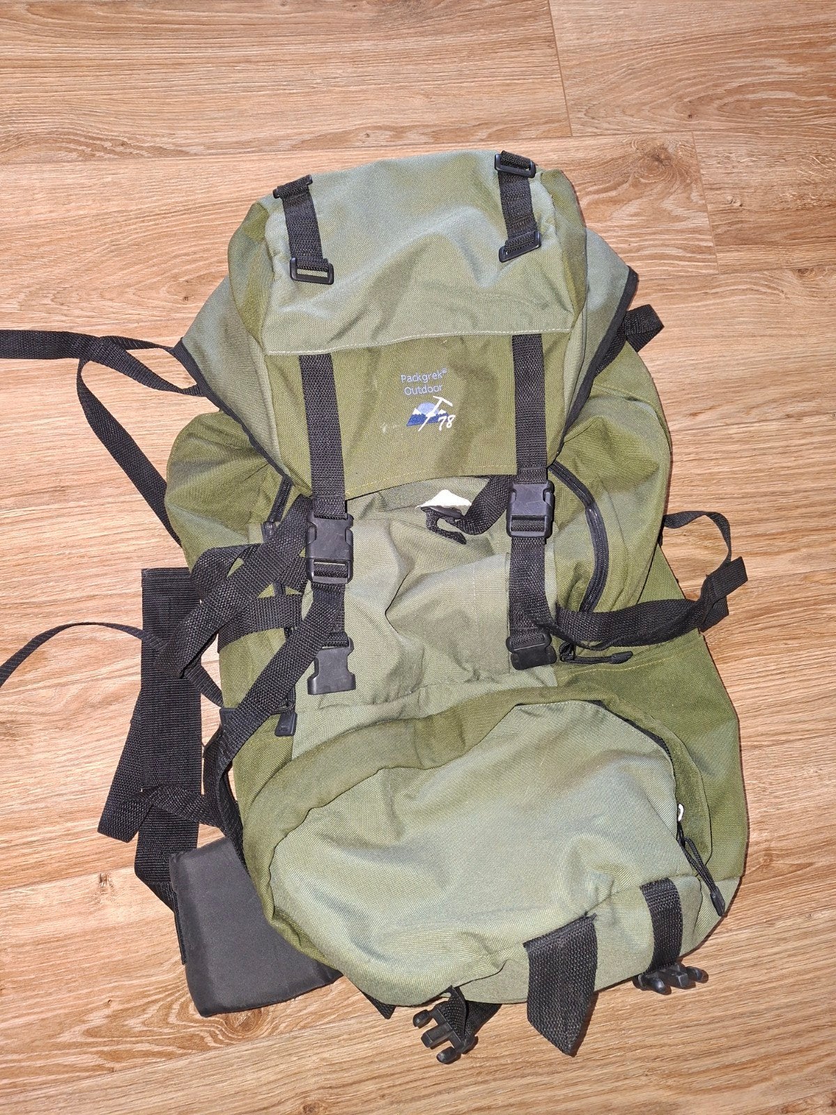 Packgreg Outdoor Trekking Rugzak - Groen, Gebruikt, 25 tot 40 cm, Ophalen of Verzenden, Trekking