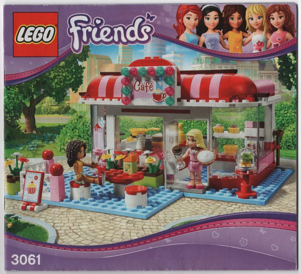 lego 3061-1 lego friends city park cafe met originele doos, Compleet, Gebruikt, Lego, Friends