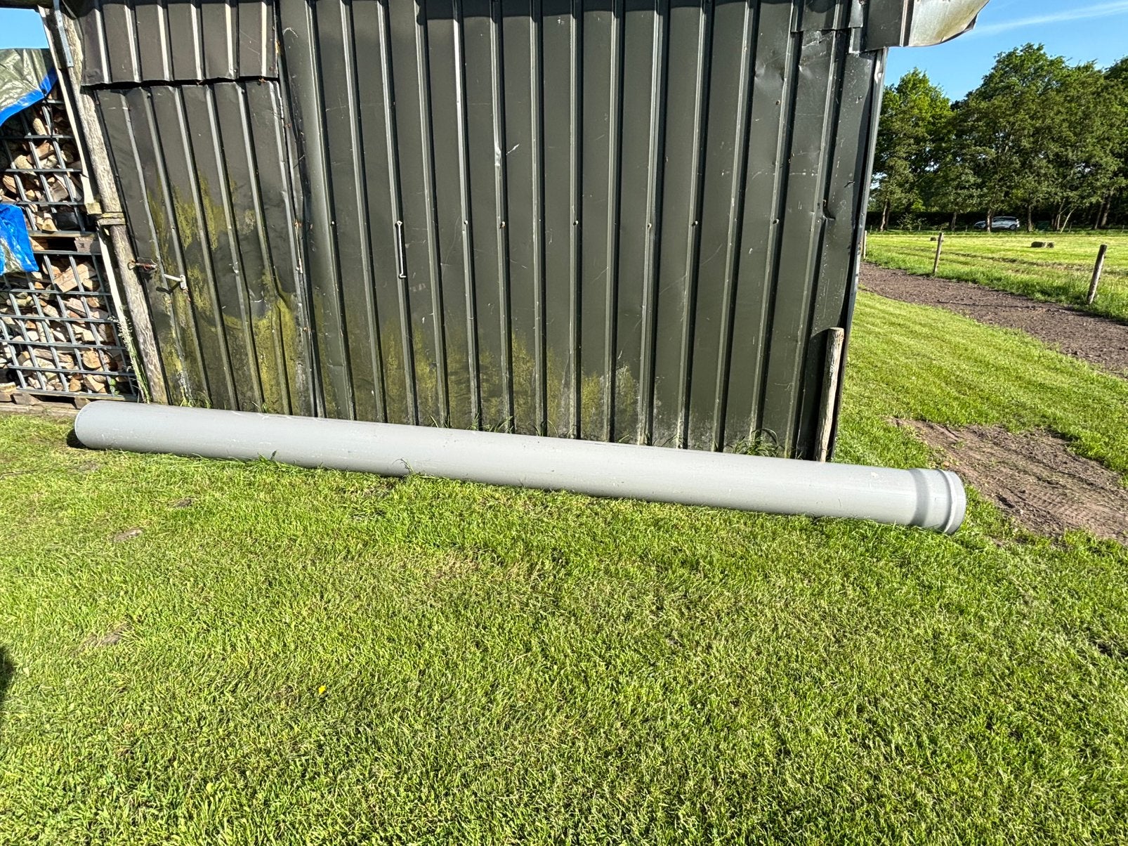 PVC buis d315mm lengte 5m SN8, Doe-het-zelf en Verbouw, Buizen en Afvoer, Afvoer, Pvc, Zo goed als nieuw, 80 mm of meer