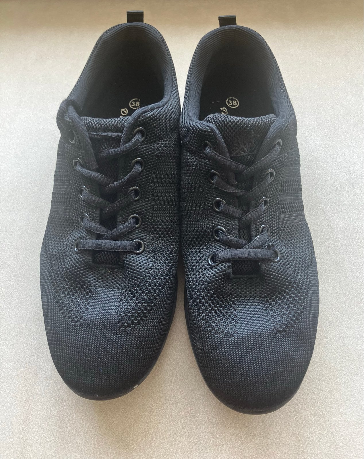 Zwarte Dansschoenen Maat 38, Zwart, Dansschoenen, Ophalen of Verzenden, Zo goed als nieuw
