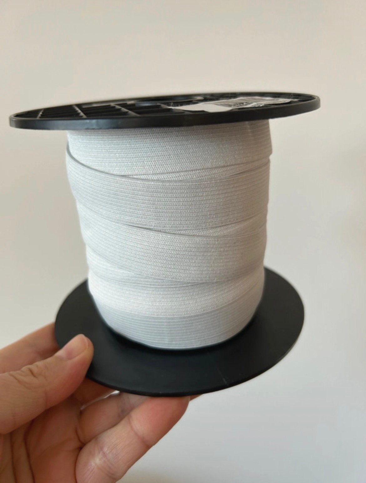 Witte elastiek op rol, Ophalen of Verzenden, Nieuw, Lint, Band of Elastiek