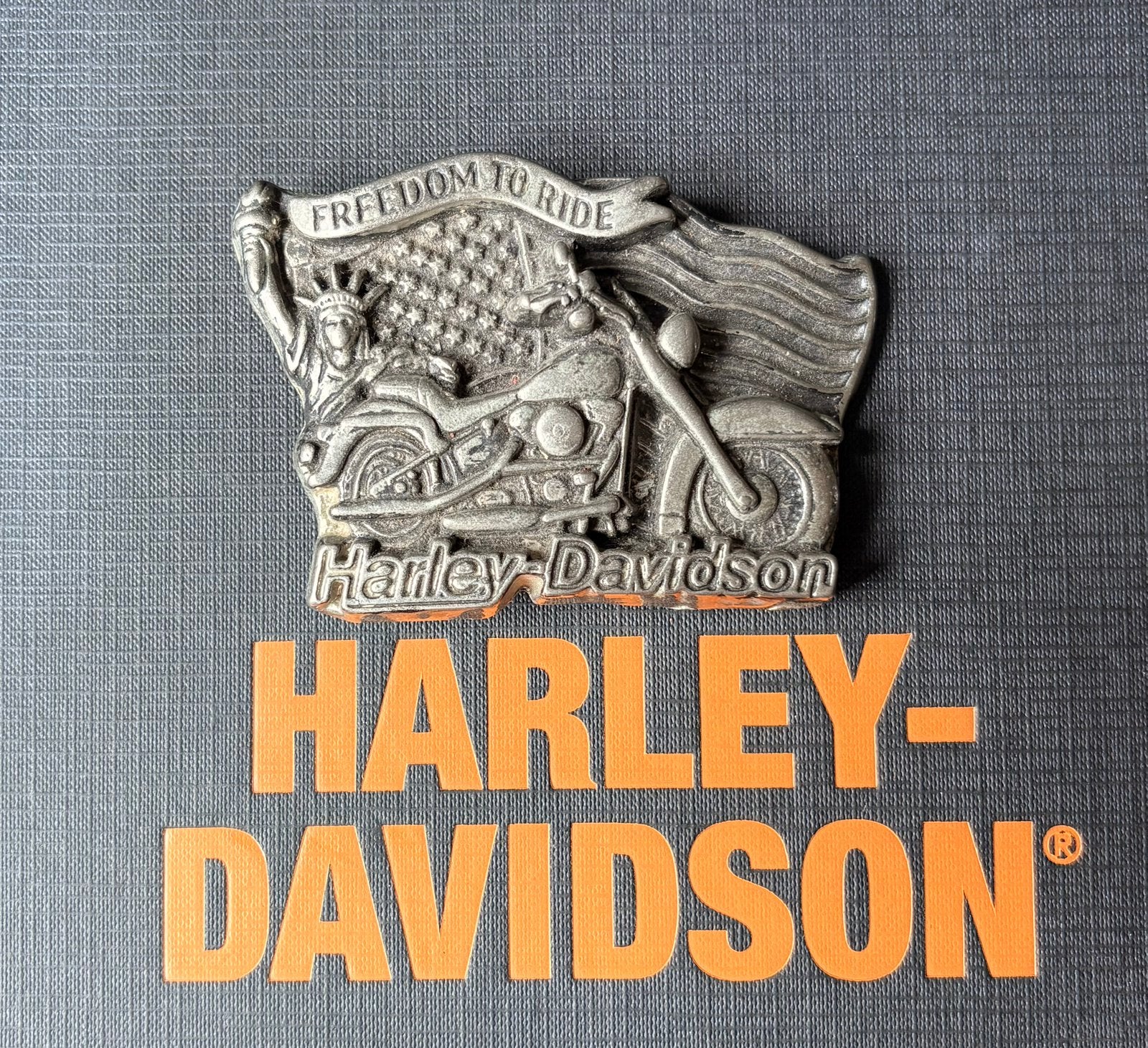 Vintage Harley-Davidson Riemgesp Freedom To Ride (1991), Ophalen of Verzenden, Tweedehands, Overige typen