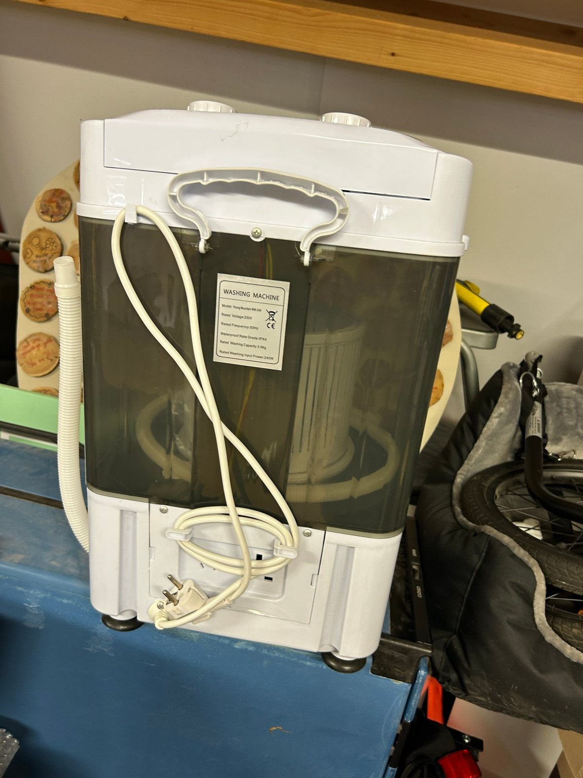 Compacte Mini Wasmachine - Ideaal voor Kleine Ruimtes, Witgoed en Apparatuur, Wasmachines, Minder dan 85 cm, Minder dan 4 kg, Bovenlader