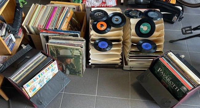 Grote vinyl collectie: LP's en singeltjes, Ophalen, LP, Gebruikt, 7 inch