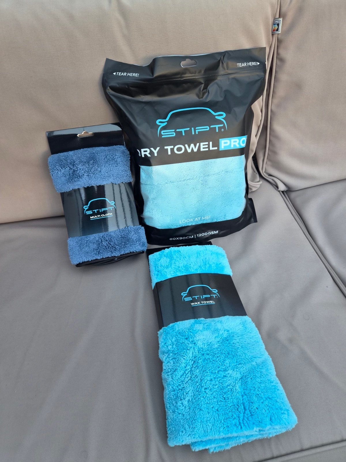 STIPT Doeken Set: Dry Towel Pro, Multi Cloth, Wax Towel, Auto diversen, Ophalen of Verzenden, Nieuw