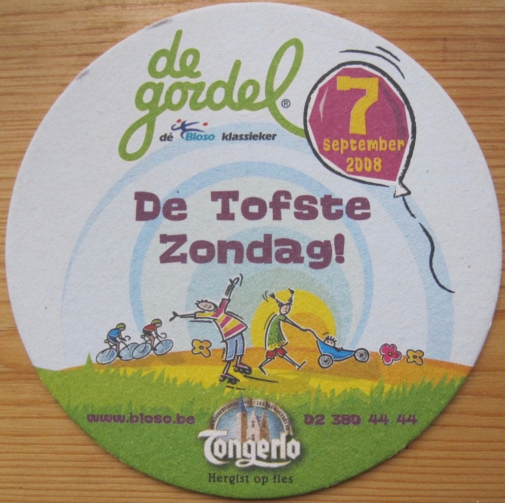 bierviltje van Tongerlo bier - de Gordel, Verzamelen, Ophalen of Verzenden, Zo goed als nieuw, Viltje(s), Overige merken