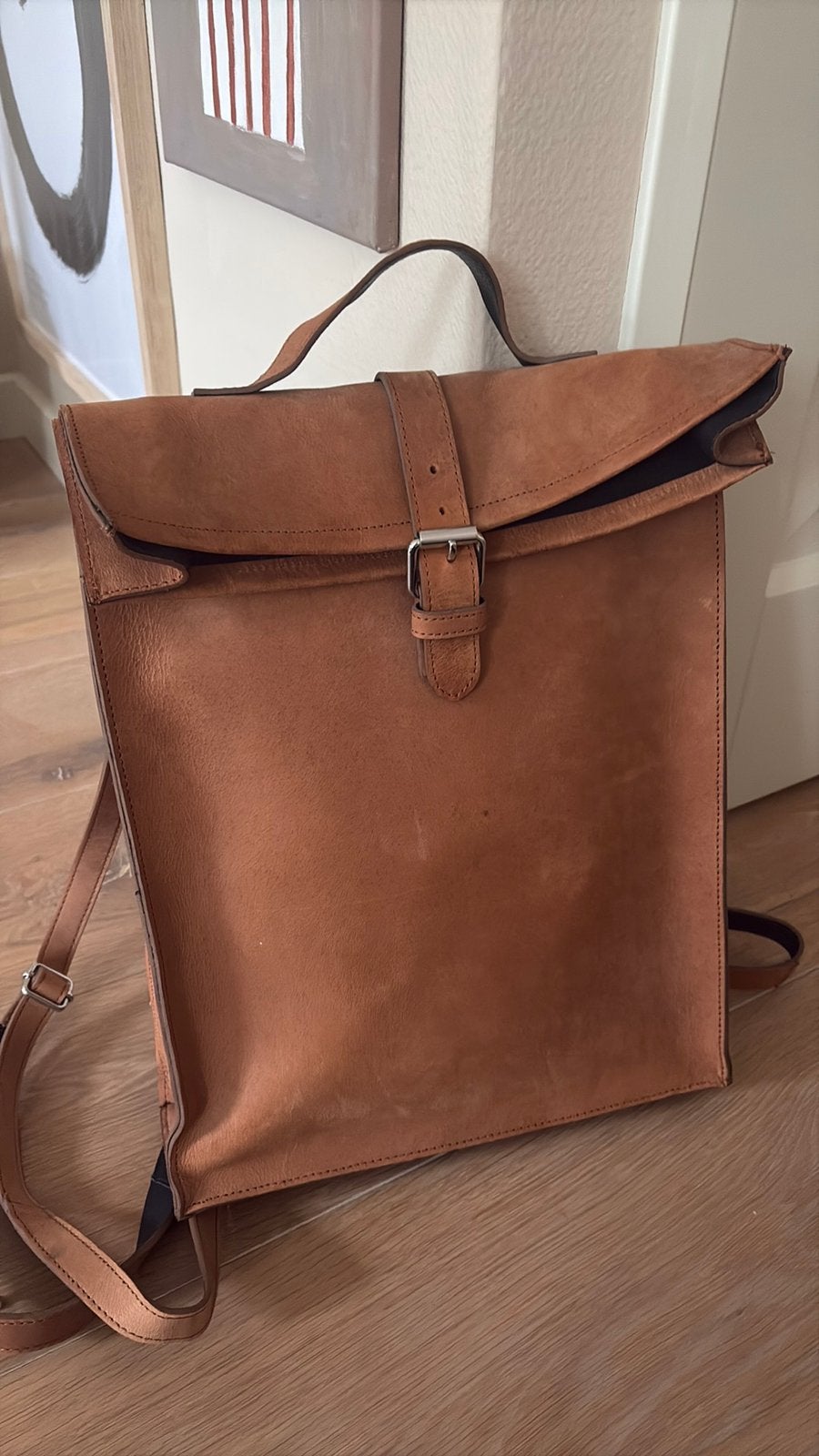 Laptop rugzak, Ophalen, 40 tot 60 cm, 30 cm of meer, Bruin