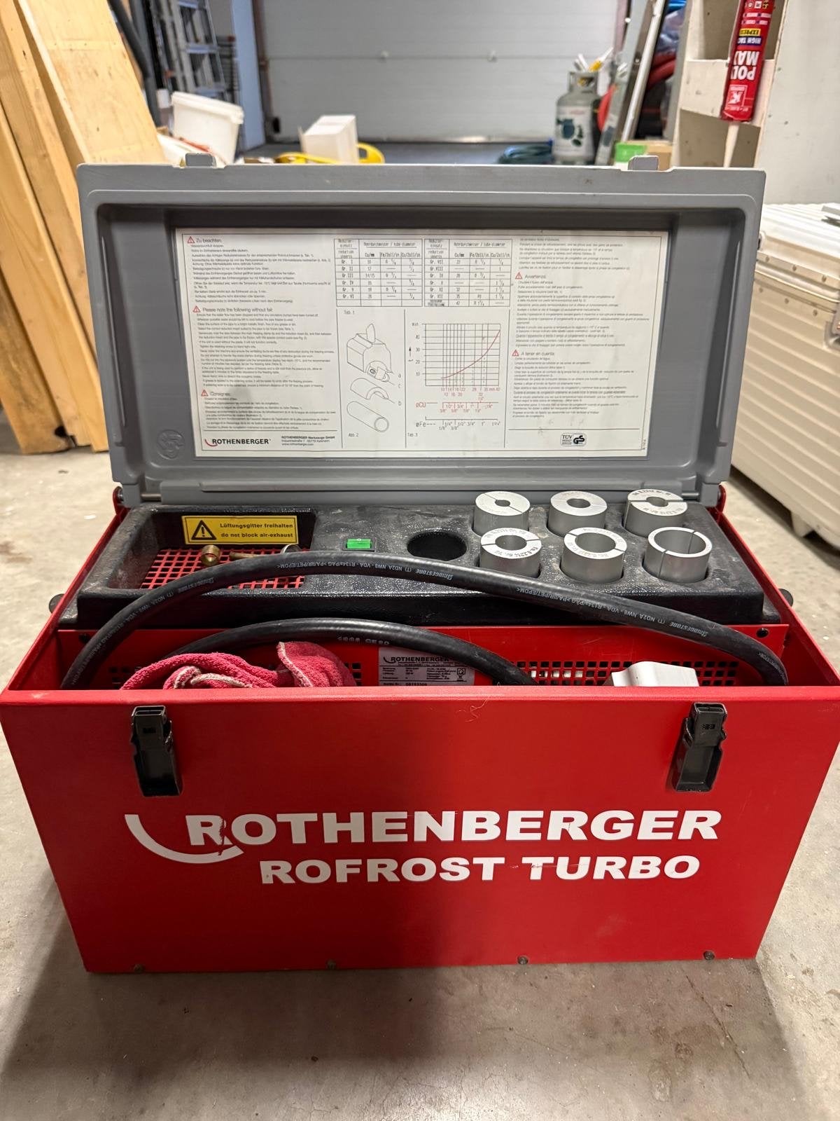 Rothenberger Rofrost Turbo pijpvriesapparaat, Doe-het-zelf en Verbouw, Ophalen, Gebruikt