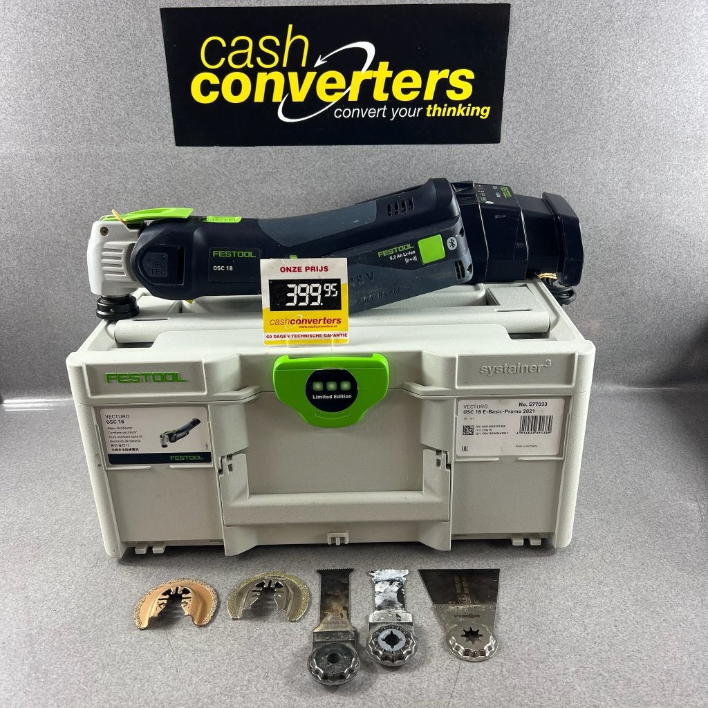 Festool OSC 18 Multitool op accu | in koffer | 414370, Ophalen of Verzenden, Gebruikt, Multitool, Festool