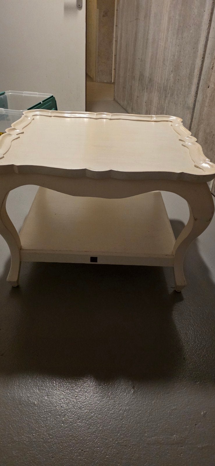 Riviera Maison Salontafel - Crème Wit, Ophalen, Gebruikt, 50 tot 100 cm, Landelijke, klassieke stijl