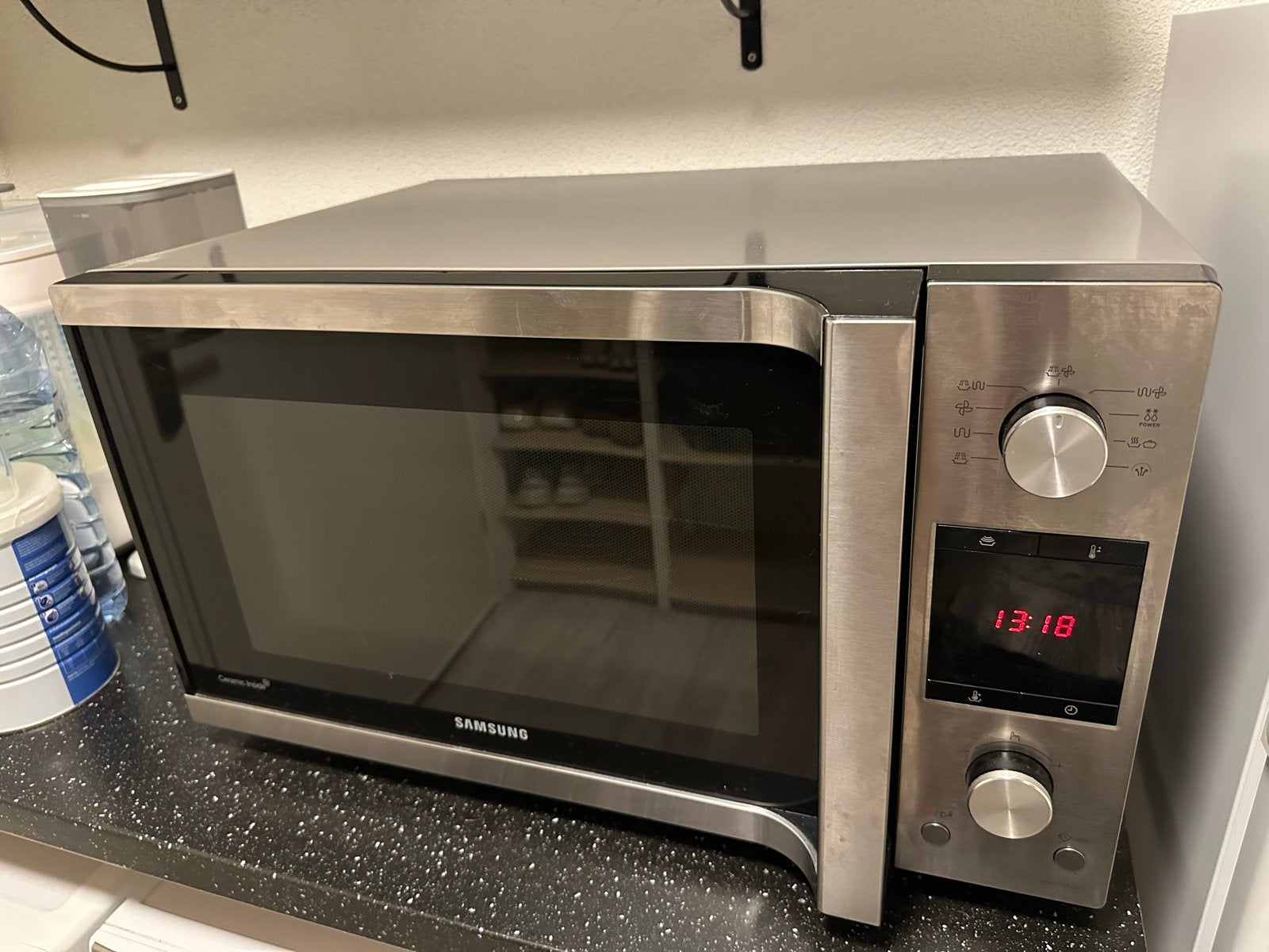 Samsung Combi Magnetron - Zilverkleurig, Witgoed en Apparatuur, Magnetrons, Ophalen, Combimagnetron, Gebruikt, Grill