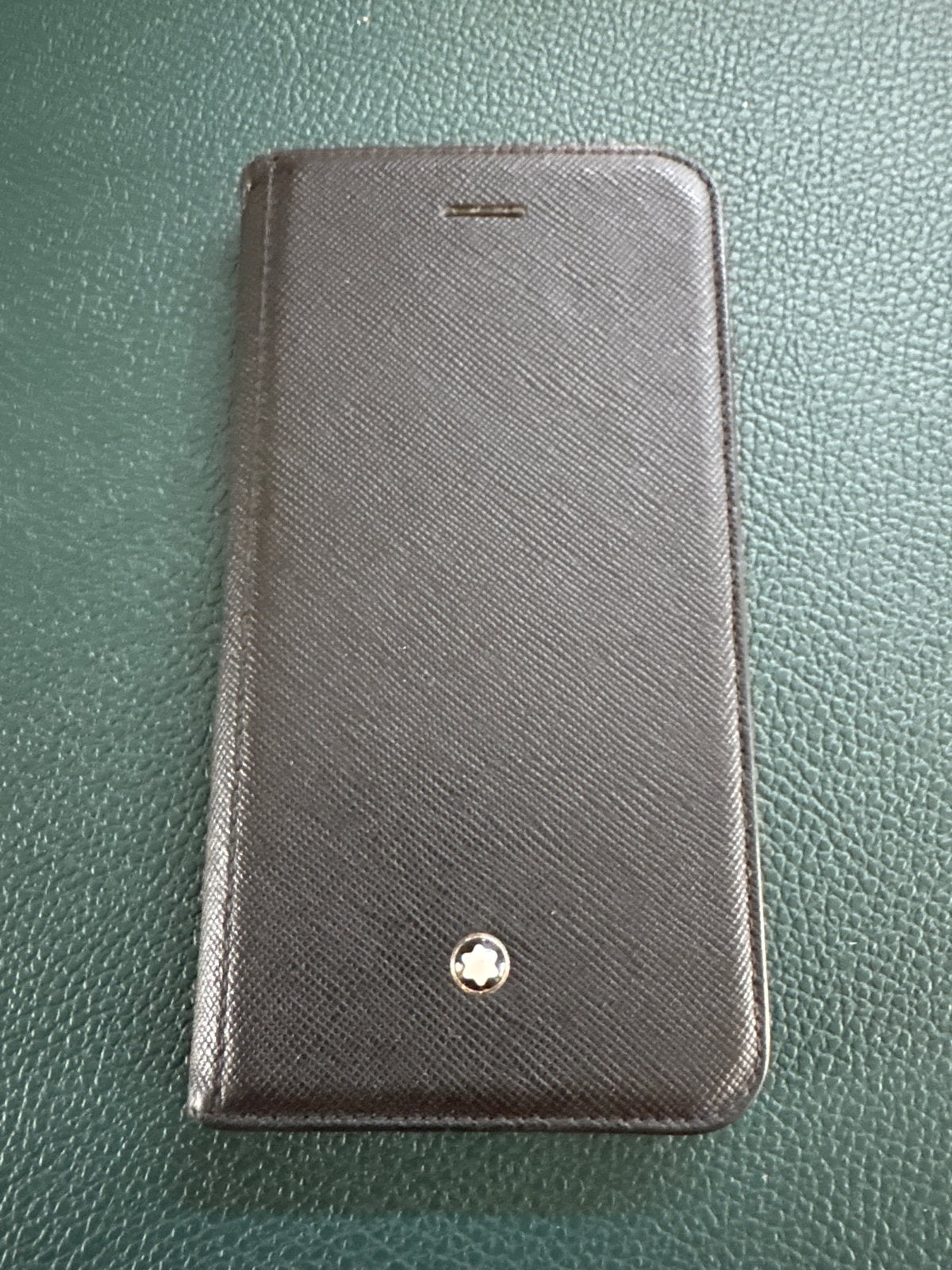 Montblanc iPhone SE Hoesje Zwart Leer - Zo goed als nieuw, Telecommunicatie, Mobiele telefoons | Hoesjes en Frontjes | Apple iPhone