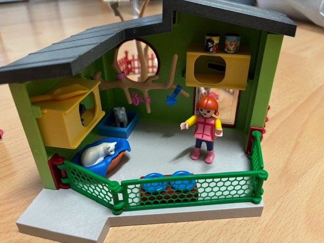 Playmobil Kattenpension met poppetje en accessoires (9276), Gebouw, Complete set, Nieuw, Ophalen of Verzenden