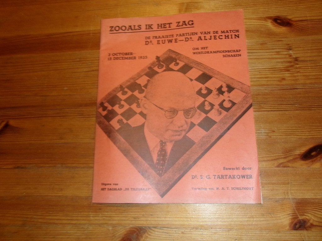 Zooals ik het zag - dr. Euwe - dr. Aljechin, Boeken, Ophalen of Verzenden, Gelezen, Denksport