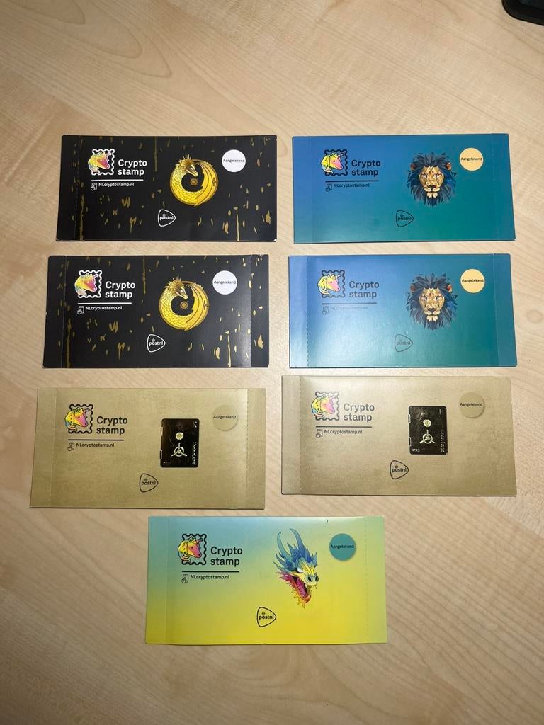Crypto stamp 7 x nieuw, Ophalen of Verzenden, Na 1940, Postfris