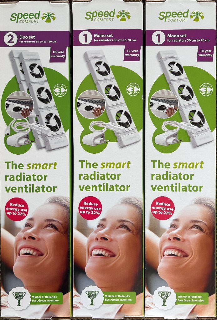Speedcomfort, de radiatorventilator 4 stuks, Ophalen, Minder dan 30 cm, Overige typen, Minder dan 60 cm