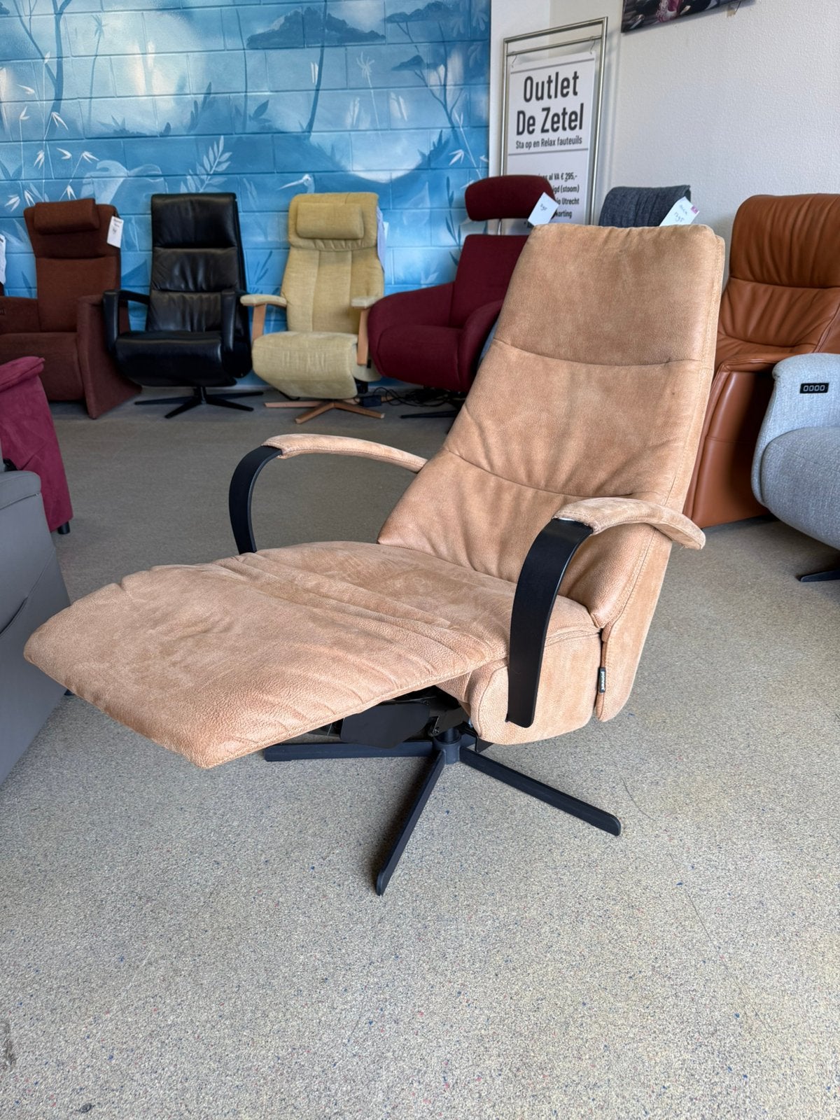 Prominent relaxstoel relax fauteuil, Ophalen of Verzenden, Zo goed als nieuw, Gratis bezorging regio Utrecht met garantie