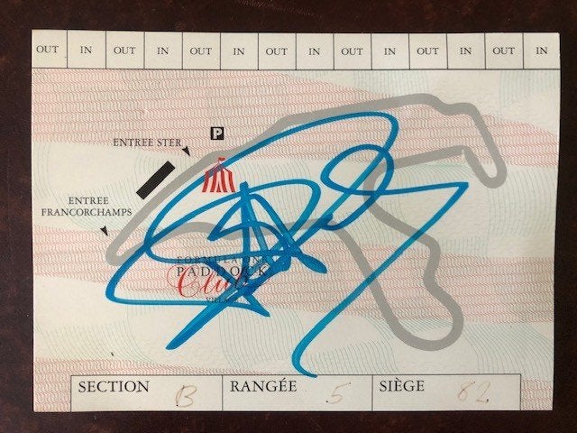 Handtekening van Riccardo Patrese, Ophalen of Verzenden, Zo goed als nieuw, Formule 1