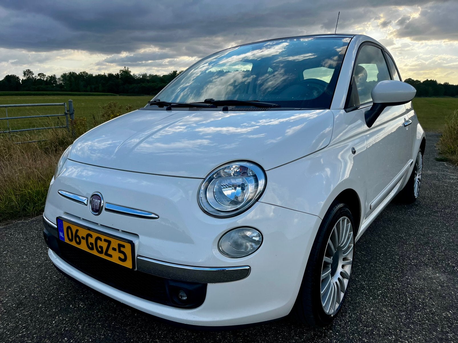 Fiat 500 1.4 16V Sport | 100 PK | Airco | Automaat | Pano, Auto's, 4 cilinders, Wit, Origineel Nederlands, Bedrijf