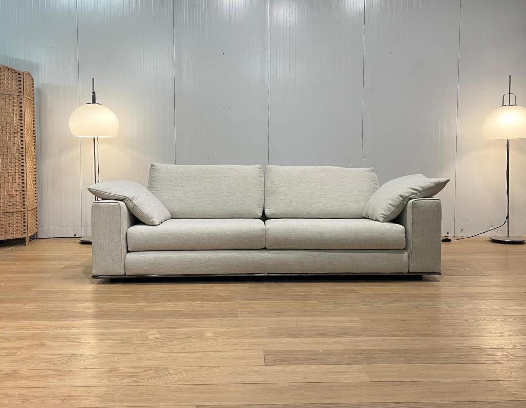 Minotti Hamilton 3-Zits + GARANTIE – NP: €14.500, Huis en Inrichting, Banken | Bankstellen, Nieuw, Rechte bank, Driepersoons, 200 tot 250 cm