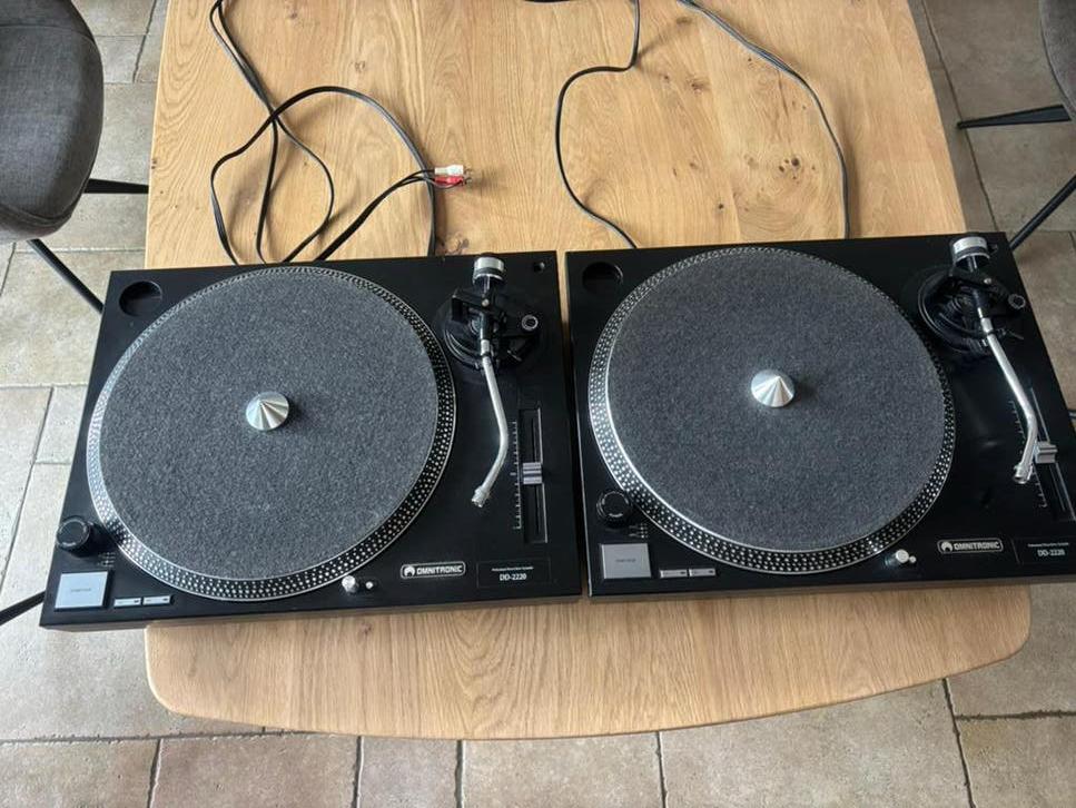 Hele nette Omnitronic DD-2220 set, Audio, Tv en Foto, Platenspelers, Gebruikt, Overige merken, Ophalen