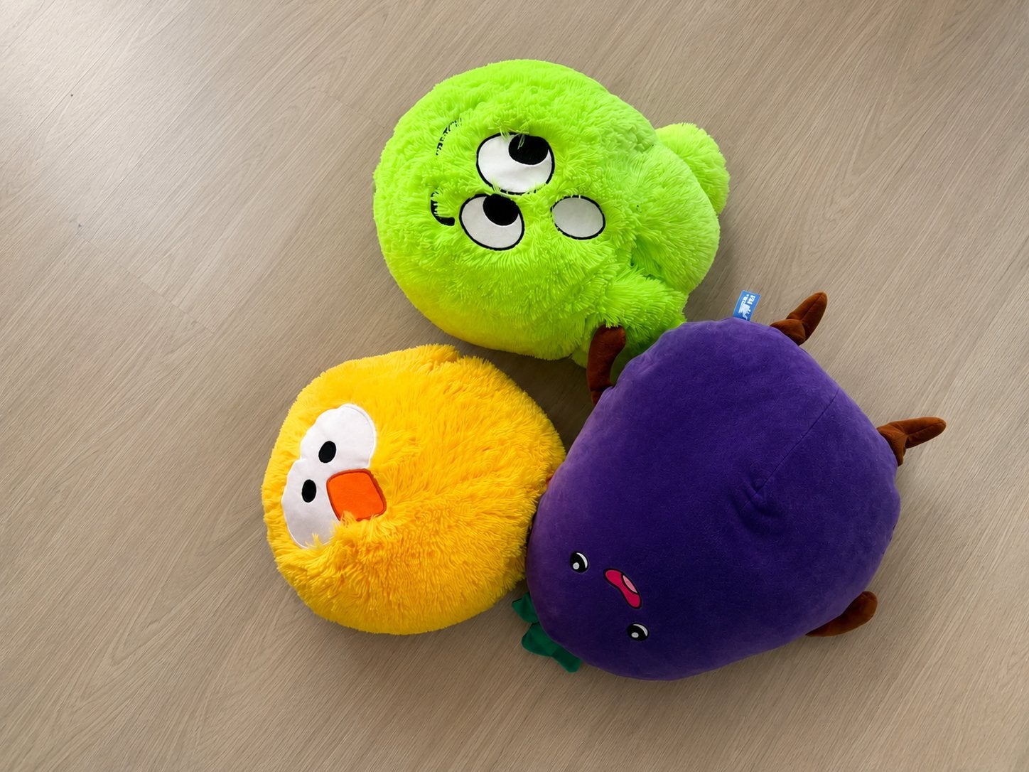 Set van 3 zachte knuffelkussens, Ophalen, Zo goed als nieuw, Overige typen