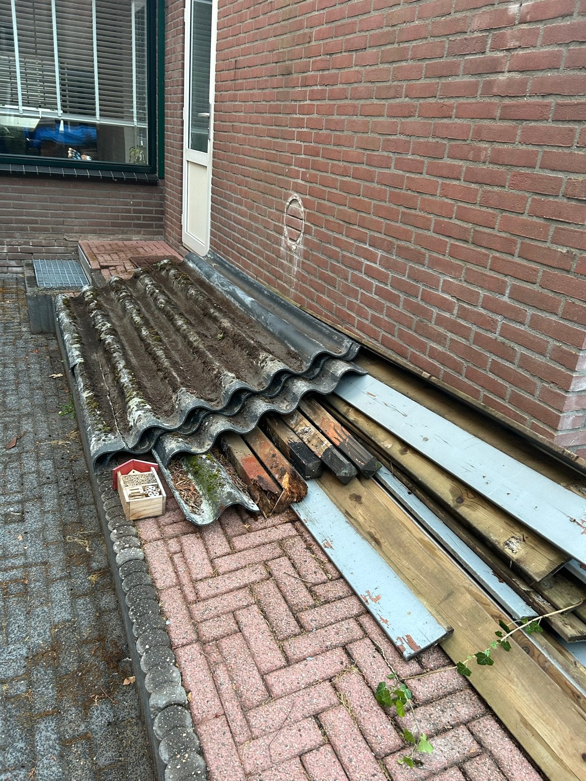 Betonnen dakplaten en schuttingplanken, Ophalen, Gebruikt, Overige typen, 300 cm of meer