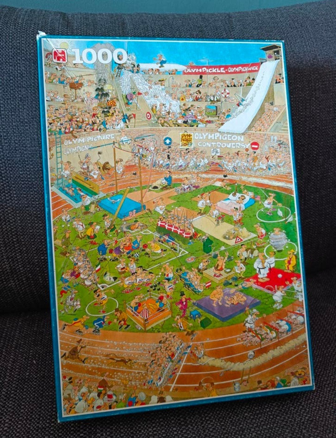 Jan van Haasteren Olympische Spelen Puzzel 1000 stukjes, Ophalen of Verzenden, Meer dan 50 stukjes, Gebruikt, 6 jaar of ouder
