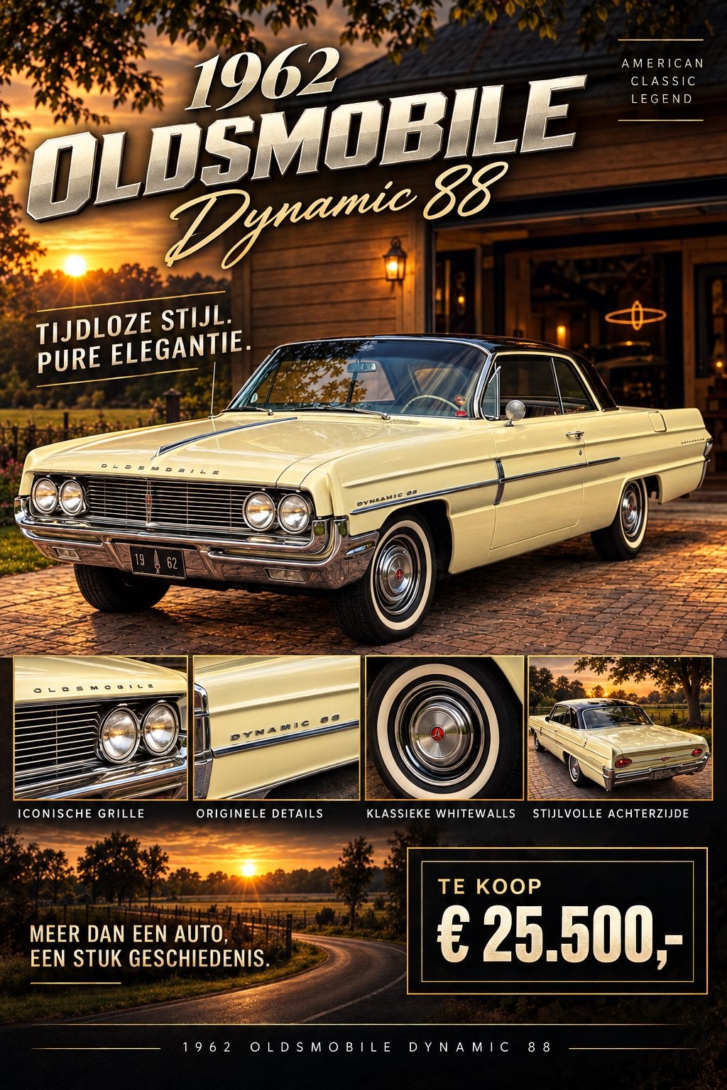 Oldsmobile coupe 6,4 Liter V8 Dynamic 88, Auto's, Automaat, Dealer onderhouden, Achterwielaandrijving, 6400 cc