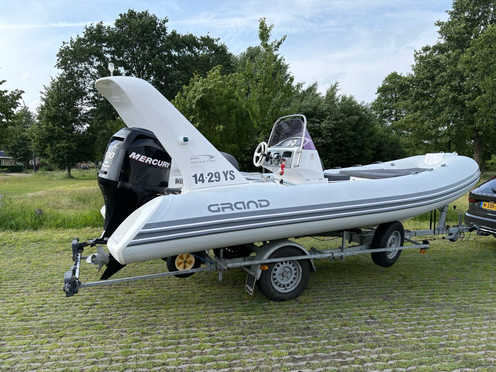 Grand 550 RIB Silver Line met 100pk Mercury en Pega trailer!, Watersport en Boten, Motorboten en Motorjachten, Overige merken