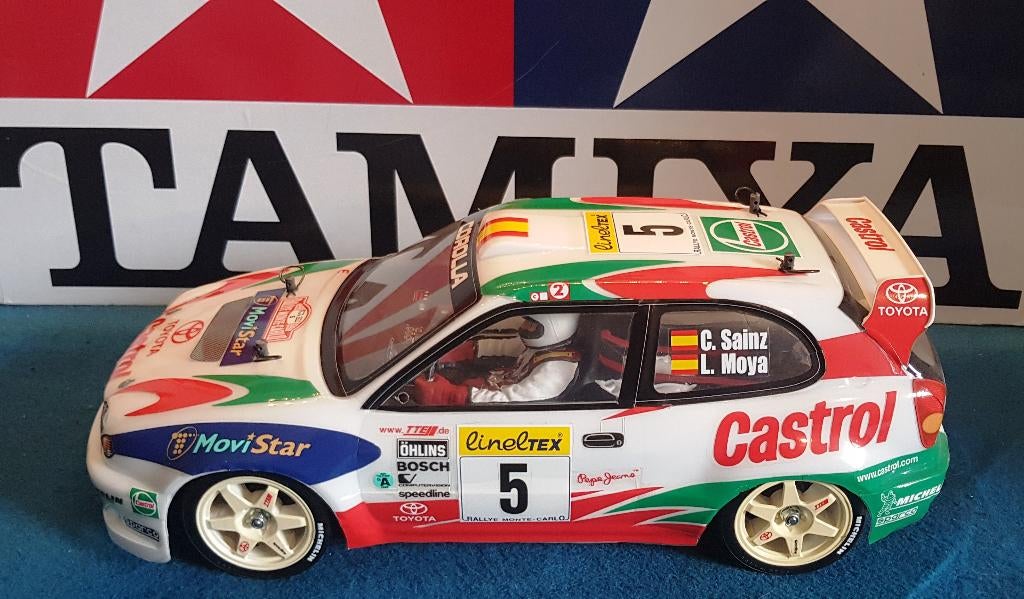 Vintage Tamiya Toyota Corolla WRC #58218 van 1998 TA03F-S, Elektro, Verzenden, Zo goed als nieuw, Schaal 1:10