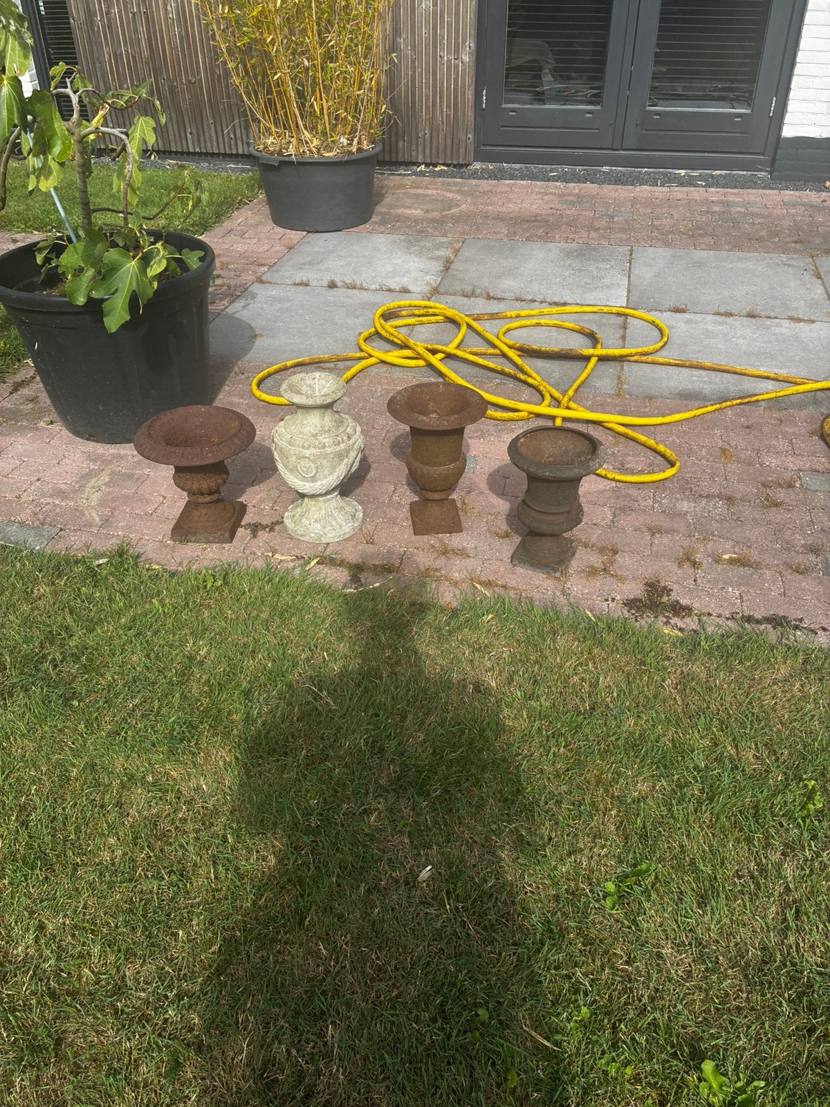 4 gave bloempotten, Ophalen, Gebruikt