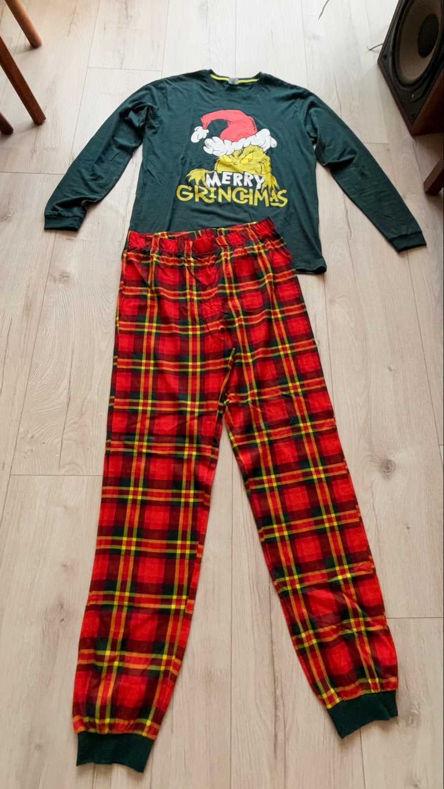 Grinch Kerst Pyjama Set - Maat L, Ophalen of Verzenden, Nieuw, Maat 42/44 (L)