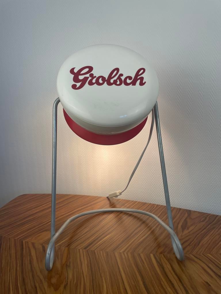 Vintage Grolsch lamp, Ophalen of Verzenden, Gebruikt, Lichtbak of (neon) lamp