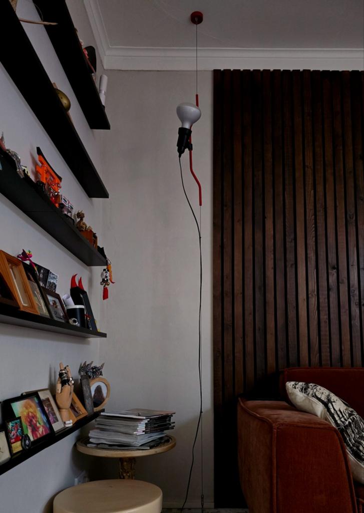 Flos Parentesi rood met dimmer, Ophalen of Verzenden, 150 tot 200 cm