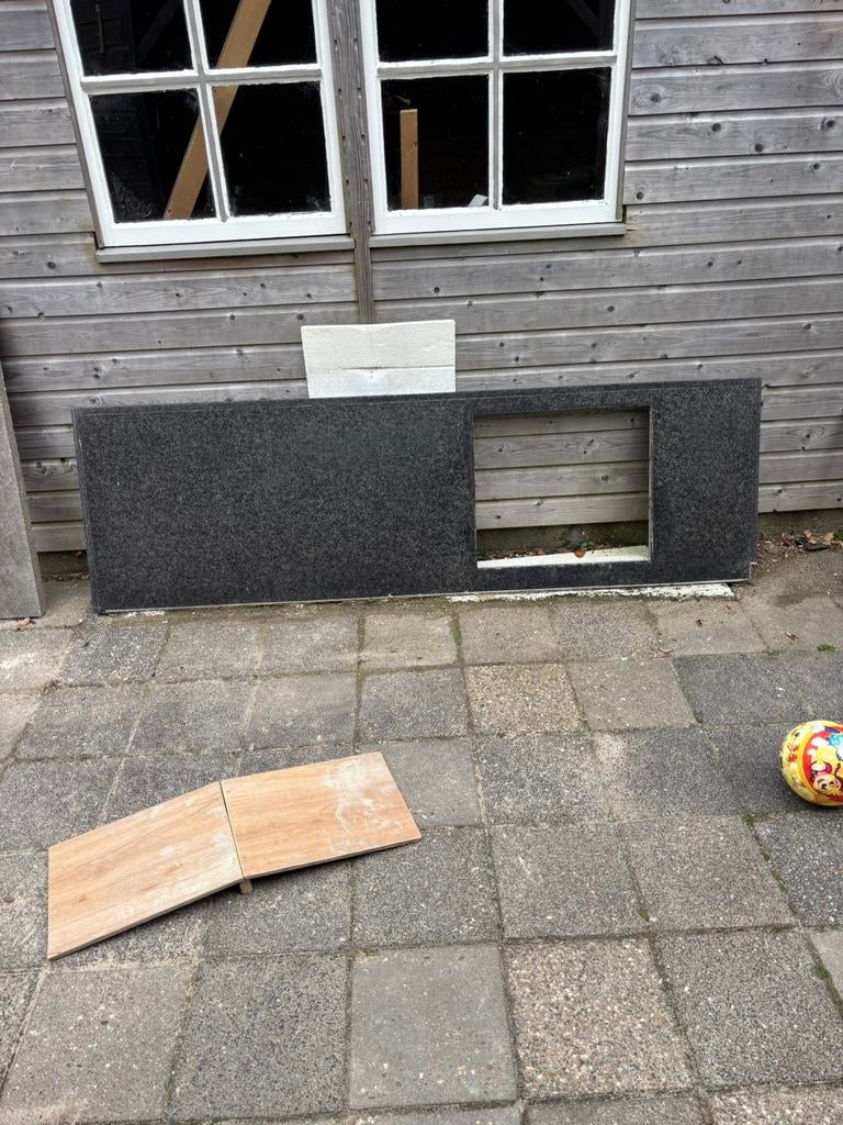 Granieten aanrechtblad, Ophalen of Verzenden, Zo goed als nieuw