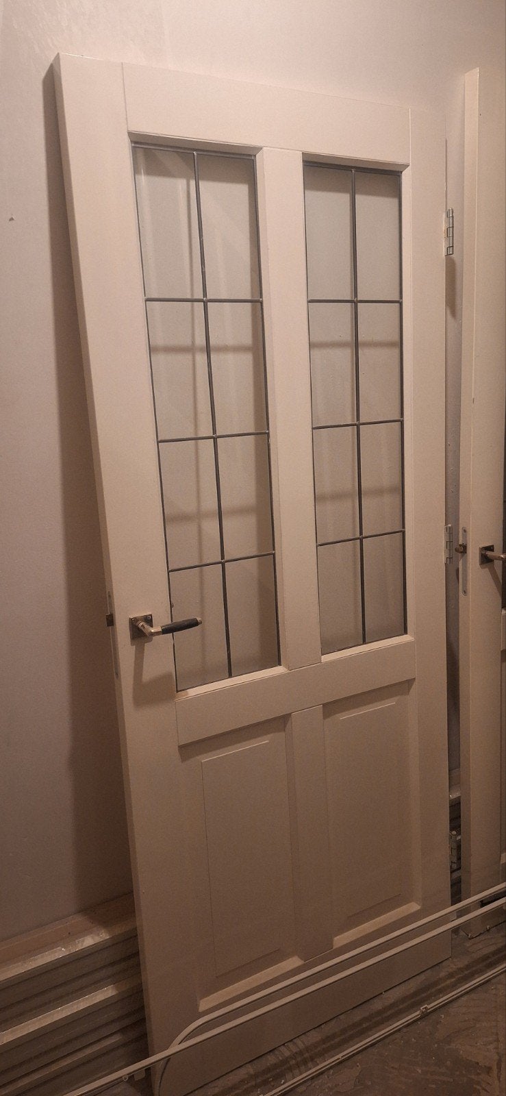 Binnendeur met glas in lood, Ophalen, Gebruikt, 80 tot 100 cm, Binnendeur