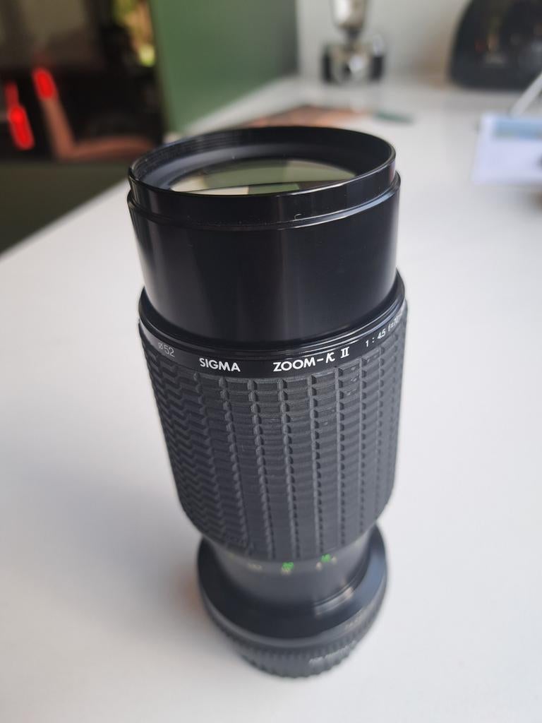 Sigma Zoom-K II 1:4.5 f=80-200mm lens met hoes, Ophalen of Verzenden, Gebruikt, Telelens, Zoom