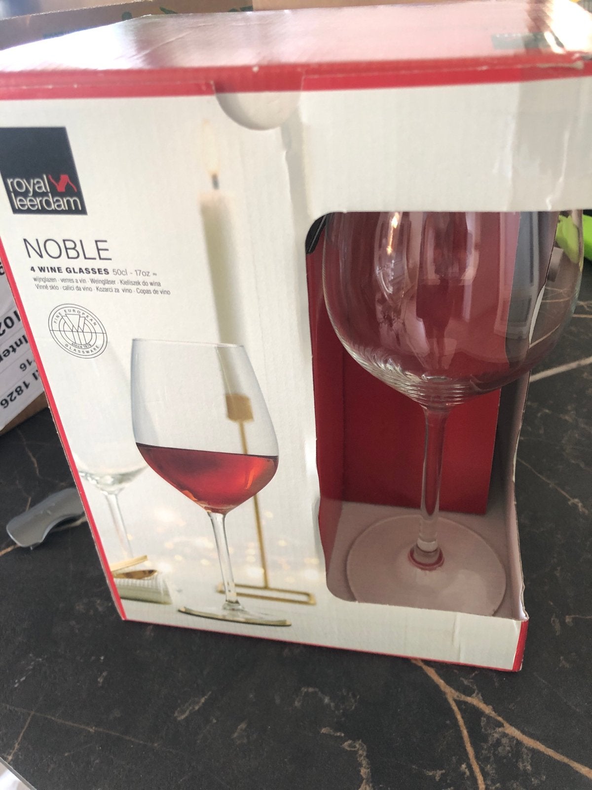 Royal Leerdam Noble Wijnglazen - Set van 4, Nieuw, Ophalen of Verzenden, Overige merken, Glas